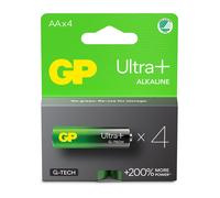 Pack de 4 piles gp batteries aa/lr6 - ultra plus - g-tech - carton fsc