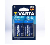 BATTERIE VARTA 4920 TORCIA D - LONGLIFE POWER - BLISTER 2 Pz.