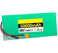 Batterie vélo électrique 48V batterie lithium-ion 48V 30AH 40Ah 50Ah Batterie de Remplacement de Grande capacité étanche PVC pour 200W 350W 500W 800W 1000W Moteu XT60,48V 50AH