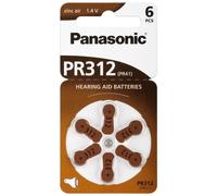 60 batterie per apparecchi acustici Panasonic PR41 312 marroni (10 fogli da...