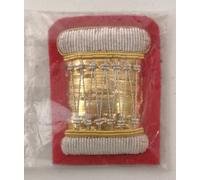 Batteristi Distintivo Oro e Argento Su Scarlet/Rosso Feltro Royal Horse Guards /