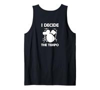 Batteristi I Decide The Tempo Drum Kit Canotta