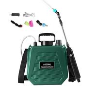Battery Backpack Sprayer, Electric Garden Sprayer, Rechargeable Watering Equipment, Ergonomic Spray Design for Plant Care, Agriculture, Lawn, Yard, Backyard, Farm Use, Blue and Green