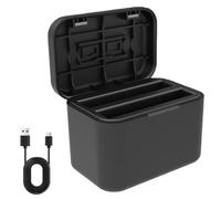 Battery Charger Set for Insta360 X5, 2850mAh, Can Save 2 Batteries and Charge at The Same Times Fast Battery Charger for Insta360 X5 Accessories, Hiking Available (1*Changing Box)