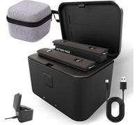 Battery Charger Set for Insta360 X5 Battery,2850mAh,Portable LED Screen Charging Case,Can Charge 2 Batteries at The Same time Fast Battery Charger for Insta360 X5 Accessories (Charging Box)