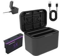 Battery Charger Set for Insta360 X5, for Insta 360 X5 Battery, Fast Battery Charger for Insta360 X5 Accessories, 2850mAh Can Save 2 Batteries and Charge at The Same Time (Charger+1*Battery)