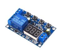 Battery Charging/Discharging Control Module with Voltage Display, Over/Under Voltage Protection, Timing Function Fits for for 12V 24V Battery Management, Relay Output, UART Communication