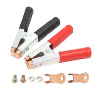 Battery Clamps, Alligator Clips, Insulated Powerful Alligator Clamps | Pure Copper Alligator Clips Booster Cables Boost Clamp Replacement for Jump Starter Cables Various Electrical Projects