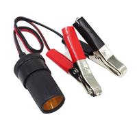 Battery Clip Connector - 30 Cm Quick Disconnect Cable Set, 12V High Current Support, Heavy Duty Crocodile Clamps With Secure Grip Design | Practical Power Connection Tool For Automotive Electrical App