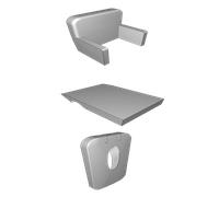 Battery Cover Coperchio Batteria E-Flite Timber Ricambio Leggero per Aeromodello