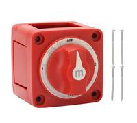 Battery Disconnect Switch 300A DC32V Double Circuit M10 X3 Duty Battery Isolator Switch with 4 Position Off +2 2 Design for RV Marine Boat Automotive Truck Trailer Power Off