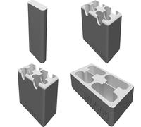 Battery Holder for Leica M8/M9 Cameras - 4x Storage Case with Easy Access Design