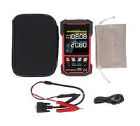 Battery Internal Resistance Tester Voltage Meter TN LCD Display Automatic Battery Analyzer 1KHz AC 4 Wire Testing for Car Battery Workshop Automotive Battery Testing