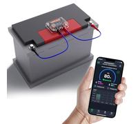 Battery monitor 12V Bluetooth 4.2 Tester batteria auto DC 6V-20V Monitoraggio dello stato della batteria in tempo reale con protezione da cortocircuito e inversione di polarità Avviso anomalo.