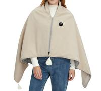 Battery Operated Blanket - 55 × 31.5inch Portable Heated Blanket Shawl 3-Level Heating, Cordless Heated Throw | Women Shawl Wraps For Couch Sofa Home Dorm Offices Apartment