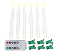Battery-operated Candles - LED Electric Flameless Candle Remote Control Light, Decorative Romantic Atmosphere, Faux Wax Candle | Indoor Outdoor Festival Party Wedding Banquet Dining