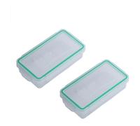 Battery Organiser Storage Case,2pcs Battery Storage Box,protector Cover Clear Battery Container Holder for 18650 Battery Holder Storage Box,batteries