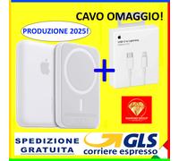 BATTERY PACK x MAGSAFE APPLE IPHONE 12 13 14 15 16 17 POWER BANK +CAVO ORIGINALE
