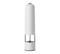 Battery Powered Pepper Mill - Electric Salt Grinder with Adjustable Settings | Ceramic Core Grinder, Touch opration, LED Light, Modern Stainless Steel Seasoning Shaker for Cooking, Dining