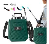 Battery Powered Sprayer, Garden Sprayer, 33,5 pollici, Backpack Tank, Ricaricabile Lawn, for Yard, Farm, Field, Patio, Greenhouse, Barn, Landscaping, Agricoltura, Casa, Garage