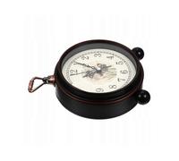 Battery Retro Pastoral Alarm Clock Portable Round 16x13.5x4.5cm