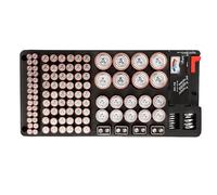 Battery Storage Box - Compartment Organizer, Durable Dustproof Case, Safe And Convenient Arrangement | Various Cell Types Perfect For Home Office Workshop Industry Outdoor Applications