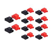 Battery Terminal Covers 10 Set | Flexible Rubber Protector Caps for 4-1 AWG Cables | Oxidation & Abrasion Management Sleeves for Car Battery Clamps/Terminals/Automotive