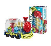 Battery Train, Kids Gear Vehicle, 12 Inch Toy Train with Light and Music, Educational Gear Toy, Trains Set with Colorful Design, Kids Toys for Home and School Electric Trains Toys, Musical Vehicle