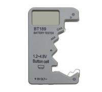 Battery Voltage Tester, High-Precision Battery Level Analyzer, 3.62x2.48x0.55in, Portable Energy-Saving Meter with LED Display, Ideal for Printer, Home, Hearing Aids, Solar Devices