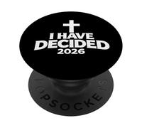 Battesimo cristiano Ho deciso il ministero della Chiesa biblica 2026 PopSockets PopGrip Adesivo