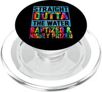 Battesimo divertente dritto fuori acqua cristiano tie dye PopSockets PopGrip per MagSafe