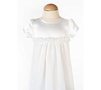 battesimo grace-rose in chiffon con cute Roses from Grace of Sweden bianco no bow 62, 3-6 months, chest 18 in.