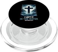 Battesimo L'ho lasciato in acqua Matteo 28 19 Croce religiosa PopSockets PopGrip per MagSafe