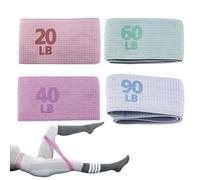 BattExercise Bande Di Resistenza - Fasce Di Resistenza Per Allenamento 4 Pezzi | Allenamento In Palestra Esercizio Di Fisica Cinghie Di Stretching Per Vita Cosce Gambe Glutei, Yoga, Pilates, For
