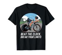 Batti Il Tempo Supera i Tuoi Limiti Ciclismo Frase Maglietta