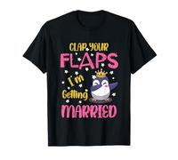 Batti Le Mani I 'm Getting Married Penguin Dabbbing Bride Maglietta