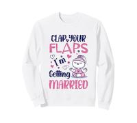 Batti Le Mani I'm Getting Married Yoga Bunny Relax Bride Felpa