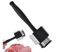 Batticarne, in acciaio 2 in 1, e utensile da cucina | ammorbidente multifunzione per la carne, per la casa, ristorante, cucina, manzo, maiale, bistecca