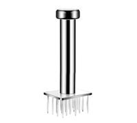 Batticarne in acciaio inox 304 con funzione di rimbalzo automatico, martello da cucina per manzo, maiale, pollo (ago quadrato 18)