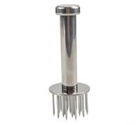 Batticarne in acciaio inox 304, strumento di rimbalzo automatico, per carne di manzo, maiale, pollo, migliora il sapore, la penetrazione rapida della marinata riduce il tempo di cottura, lavabile in