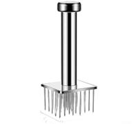 Batticarne in acciaio inox 304, utensile da cucina con 19, 25, 18, 28, 28 aghi, esteso multi-foro bistecca tendine breaker (quadrato, 28 pin)