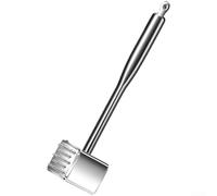 Batticarne in acciaio inox resistente, batticarne a doppia faccia con impugnatura ergonomica, per intenerire bistecche, pollo, maiale, manzo, pesce