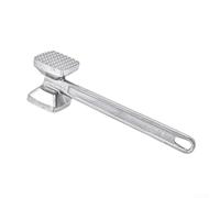 Batticarne in alluminio a doppia faccia, martelletto a testa piatta per bistecche, manzo, maiale e verdure a radice, strumento professionale da cucina per diradamento uniforme (L)