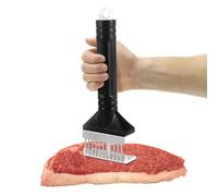 Batticarne martello utensile da cucina per forare la carne e la tenera | Strumento per la preparazione della marinatura, con 11 aghi, portatile, per bistecche delicate, manzo, maiale, pollo