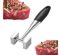 Batticarne, Tenera Carne in Acciaio Inox,Double Face Martello per Bistecche | Batticarne a Martello, Martello per Carne Pesante, Batticarne a Doppio Lato Adatto per Bistecche Braciole di Maiale