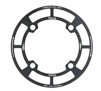 Batticatena, paracatena in alluminio 104BCD 32T - 36T Multicolor - Protezione efficace del telaio, design leggero e resistente, ideale per il ciclismo off - road (Nera)