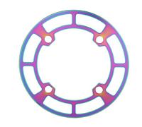 Batticatena, paracatena in alluminio 104BCD 32T - 36T Multicolor - Protezione efficace del telaio, design leggero e resistente, ideale per il ciclismo off - road (Colorato)