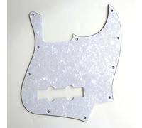 Battipenna a 10 fori J per basso Fender a 4 corde, parti di chitarra USA/Mexican Jazz Bass (2 bianco perlato)