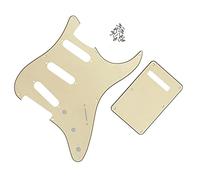 Battipenna A 8 Fori 3Ply Cream SSS Battipenna Per Chitarra Piastra Posteriore Set E Viti Per Parti Di Chitarra Elettrica For For ST Professionale Battipenna per Chitarra Elettrica