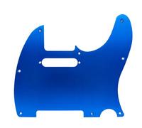 Battipenna a 8 fori in alluminio spazzolato, controllo interamente in metallo/piastra antigraffio for la sostituzione della chitarra elettrica stile TL(Blauw)